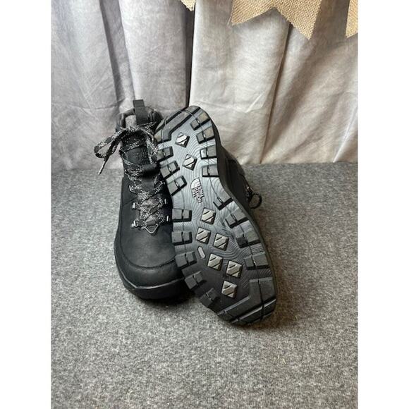 The North Face Bergen Leather Waterproof Boot Size 10.5 Black Leather Lace Up - Picture 8 of 12